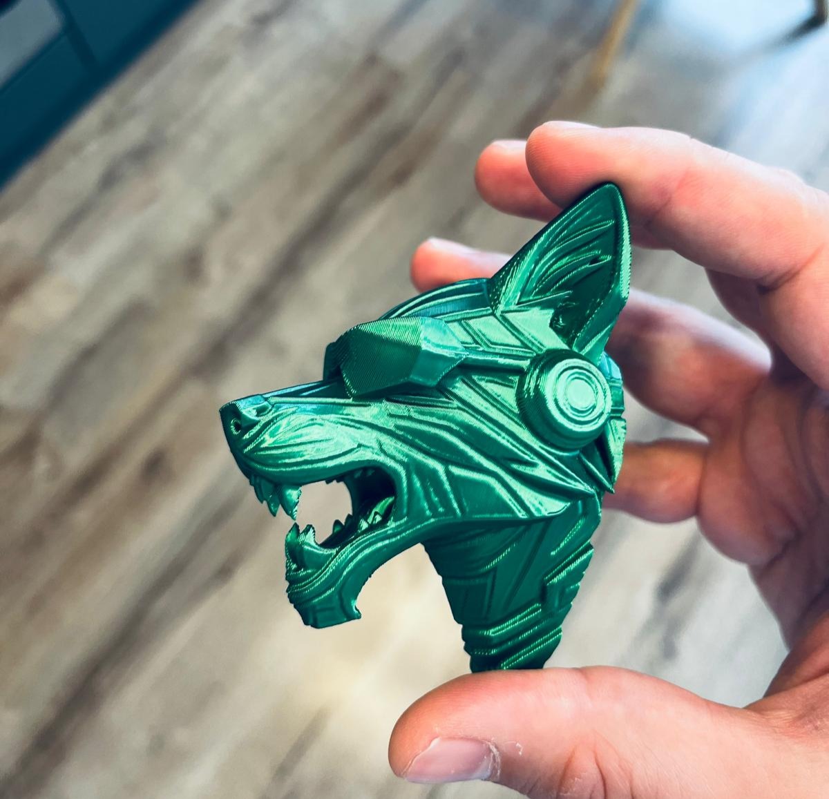 Cyber Wolf keychain holder — miniatura 2