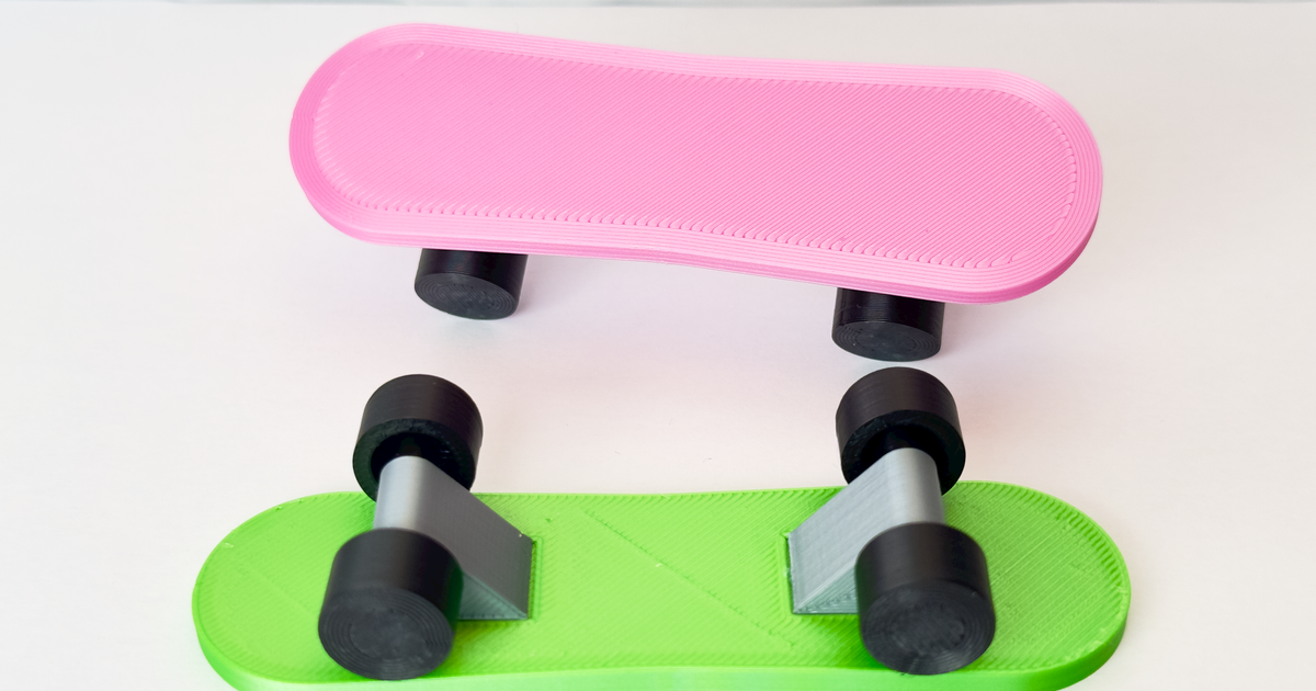 Mini Skateboard (rounded, remix) by MarekZeman91 | Download free STL ...