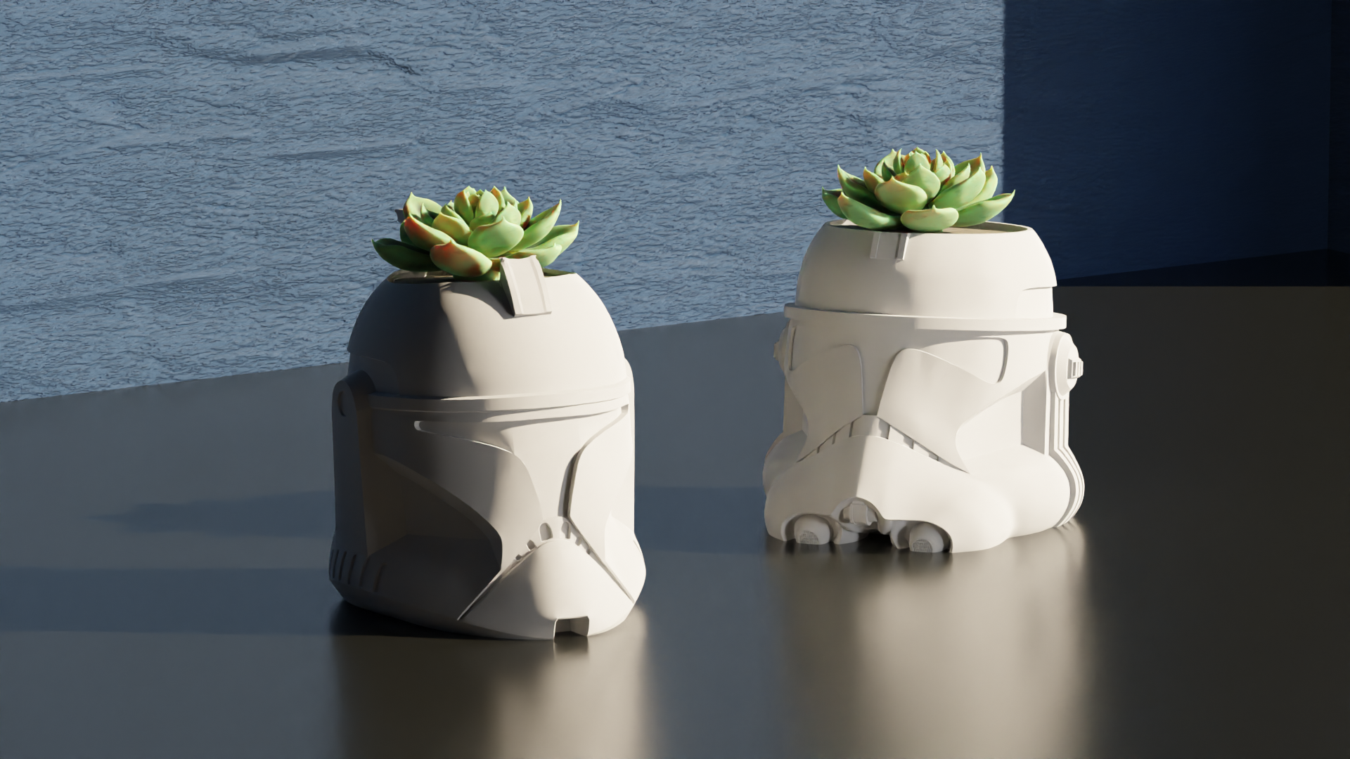 Clone Trooper Helmet Phase 1 & 2 - Star Wars Pot Plant