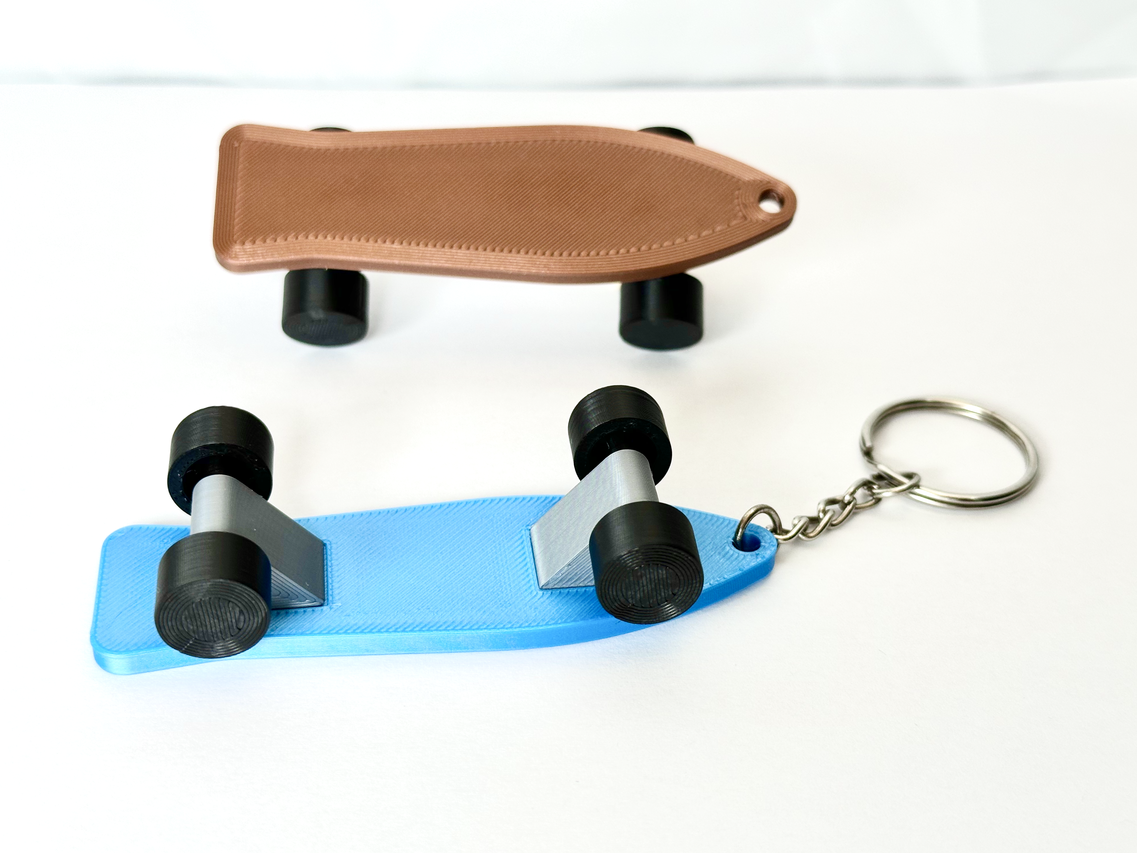 Skateboard keychain on sale