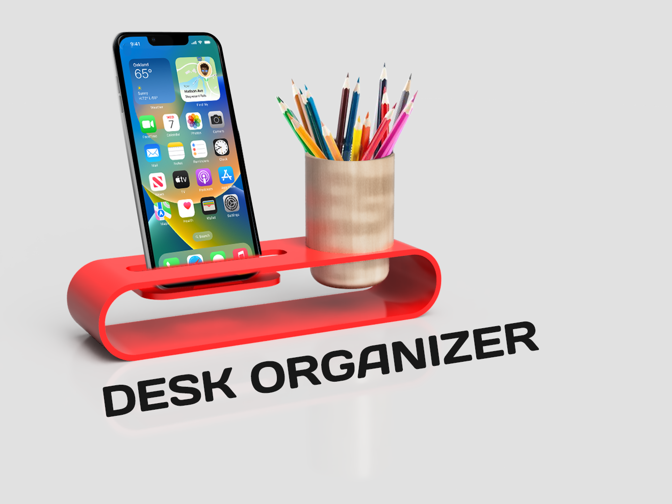 Desk organizer and planter by PRINTSY Download free STL model