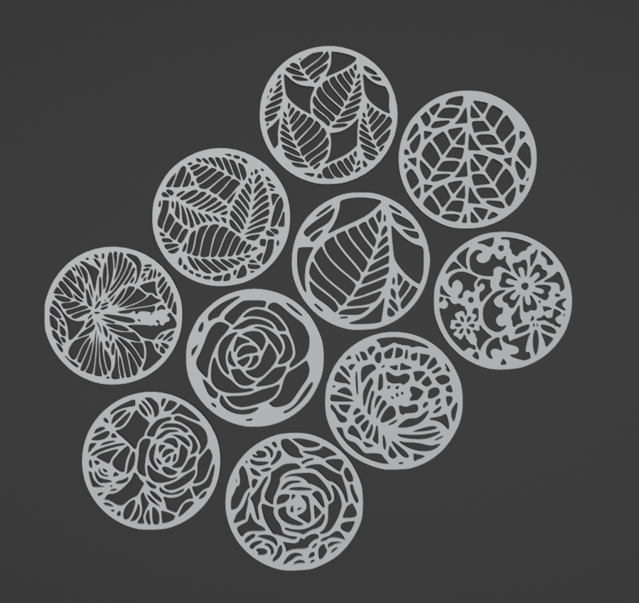 Organic coasters