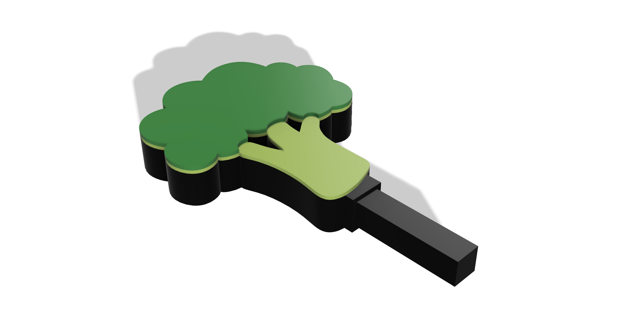 Miniatura 2 do modelo 3D Broccoli Vegetable Marker
