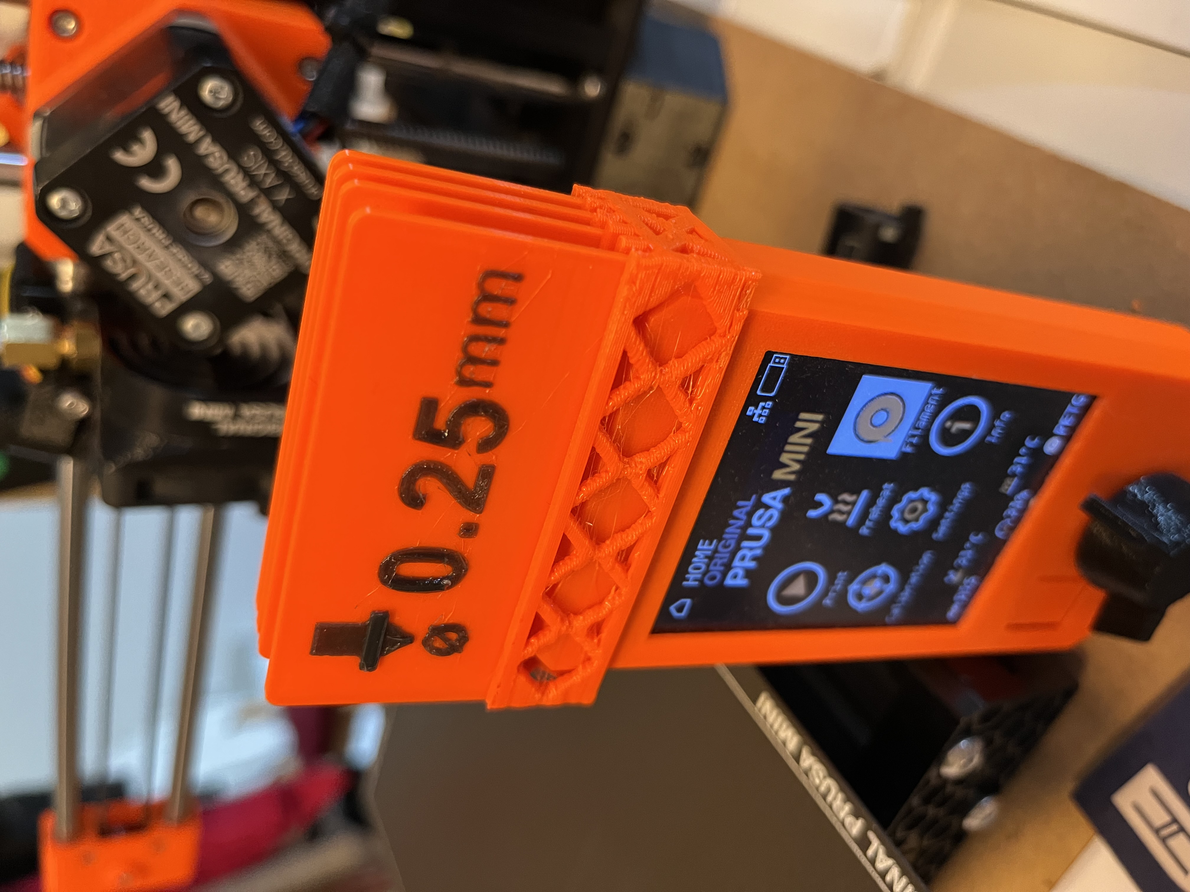 Prusa Mini LCD Nozzle Sign Indicator Holder