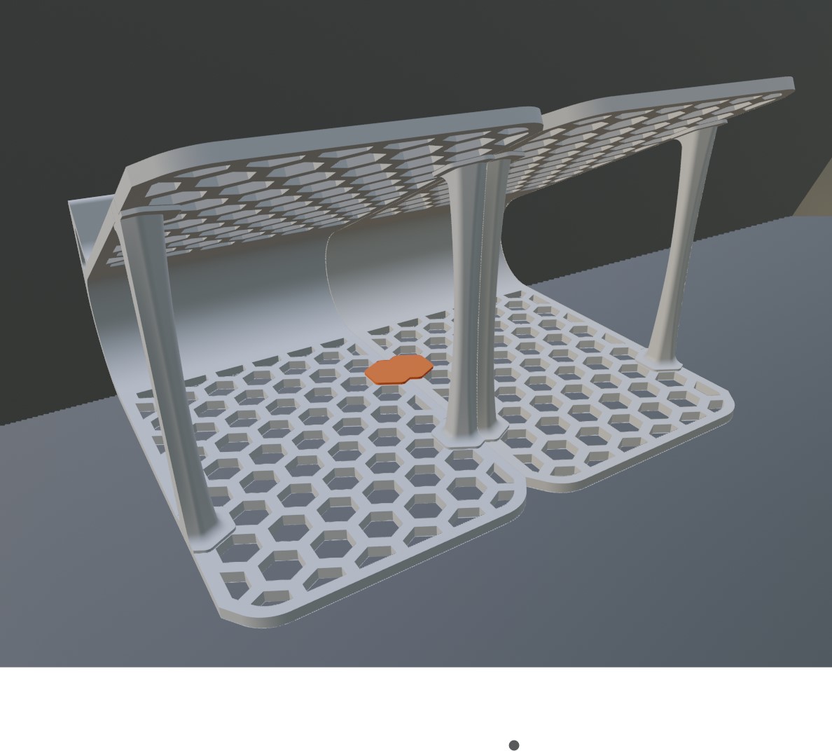 Honeycomb Shoe Organiser Connectors - Updated 3D model thumbnail