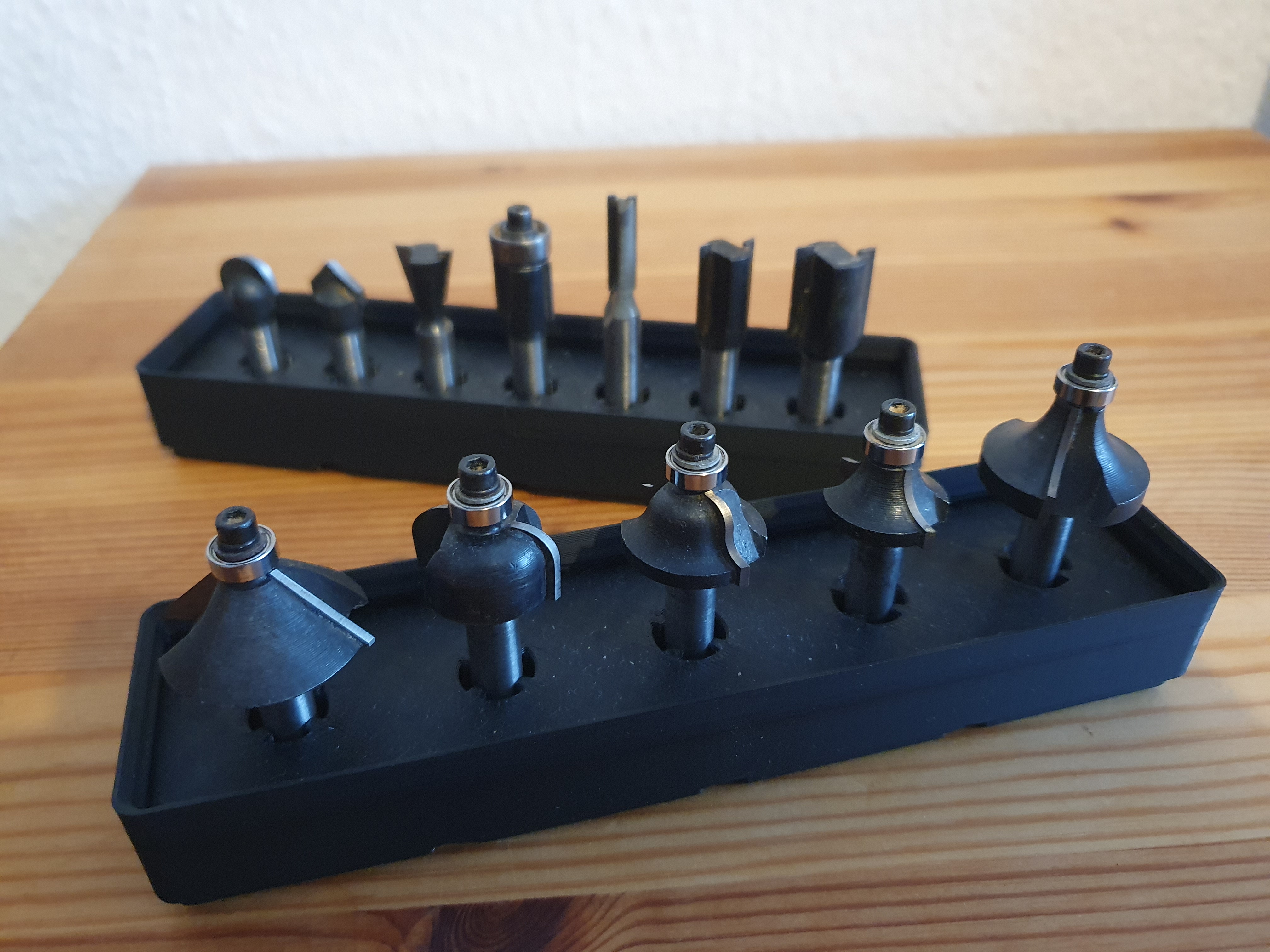 Gridfinity router bit tray