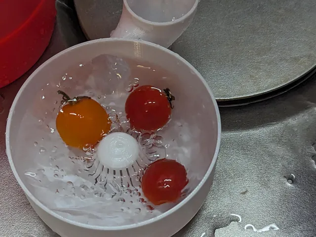 Automatic vegetable and fruit washer- no supports and no assembly required. Small and large sizes