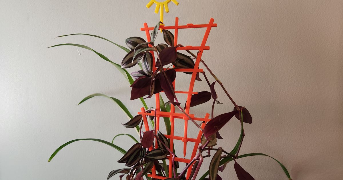 Stacking Trellis with Sun Ornament by squinn | Download free STL model ...