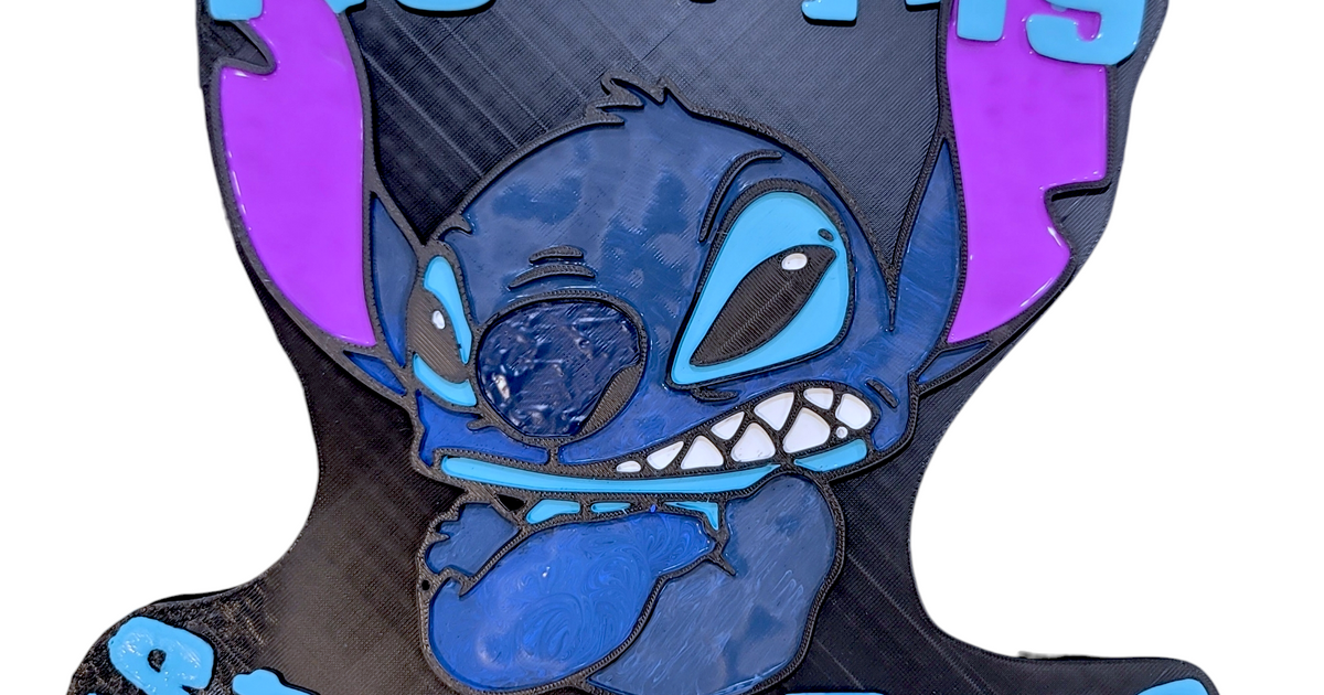 Resting stitch face flat back by kristen terrell Download free STL