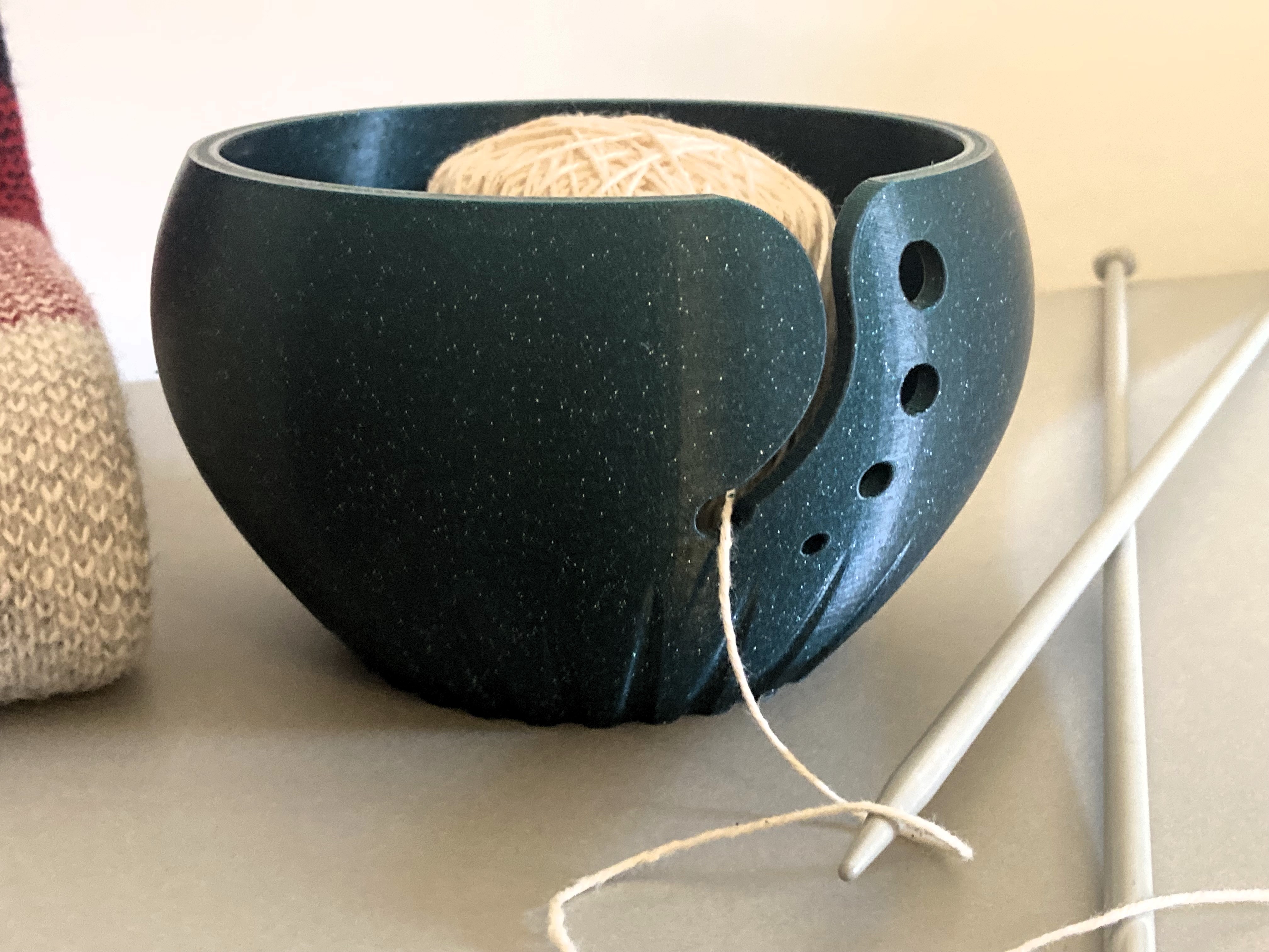 STL file heart yarn bowl 💜・3D printable model to download・Cults