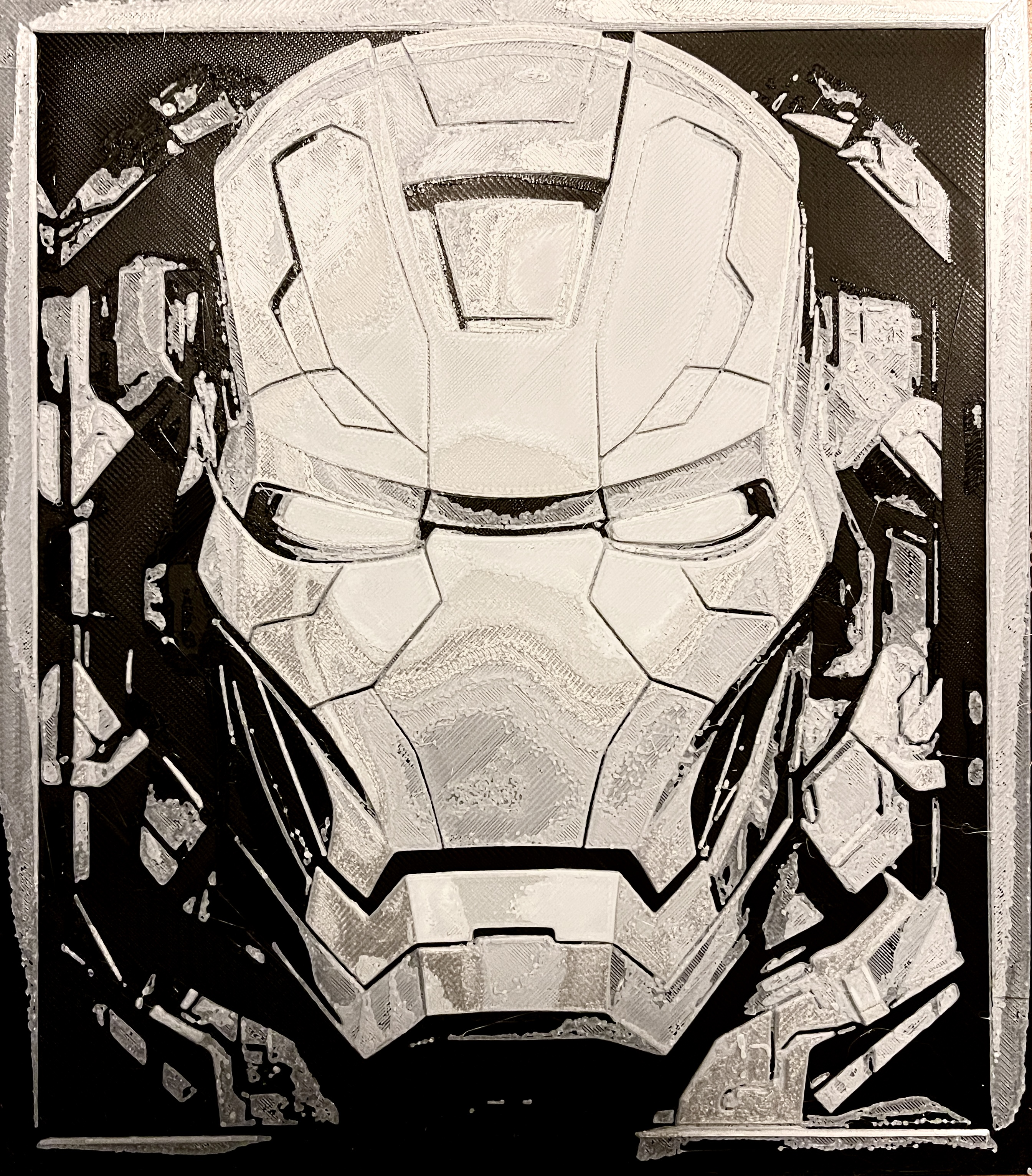 Iron Man Helmet in a Frame
