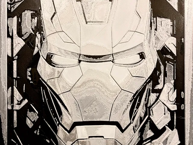 Iron Man Helmet in a Frame