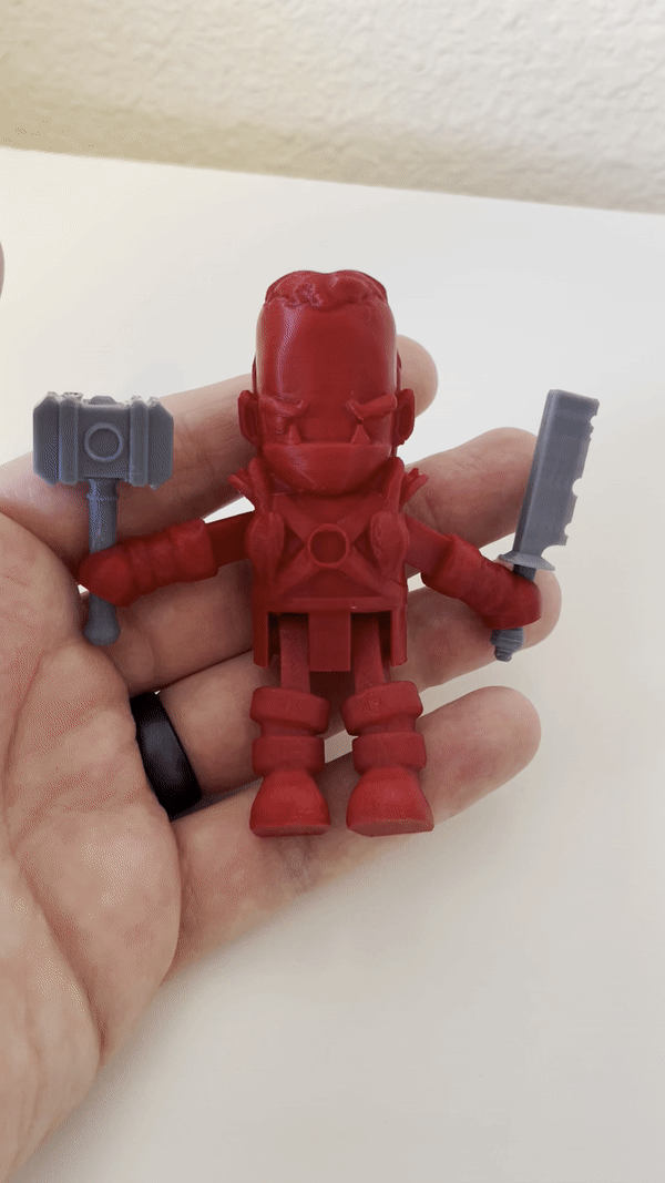 Miniatura 2 do modelo 3D Flexi Orc Toy