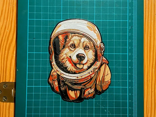 Space Doggo - Hueforge Art
