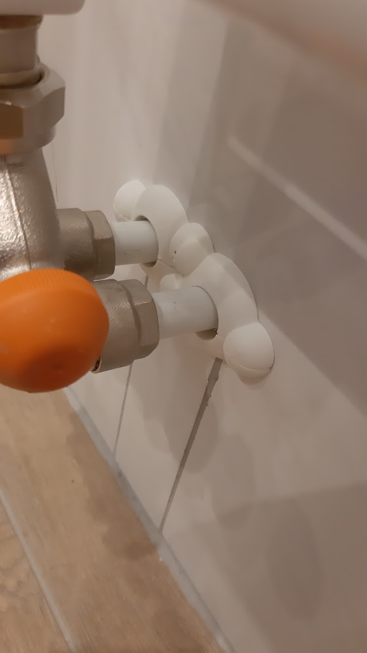 Radiator pipe wall cover 2x20mm, decorative by Po3mah Download free