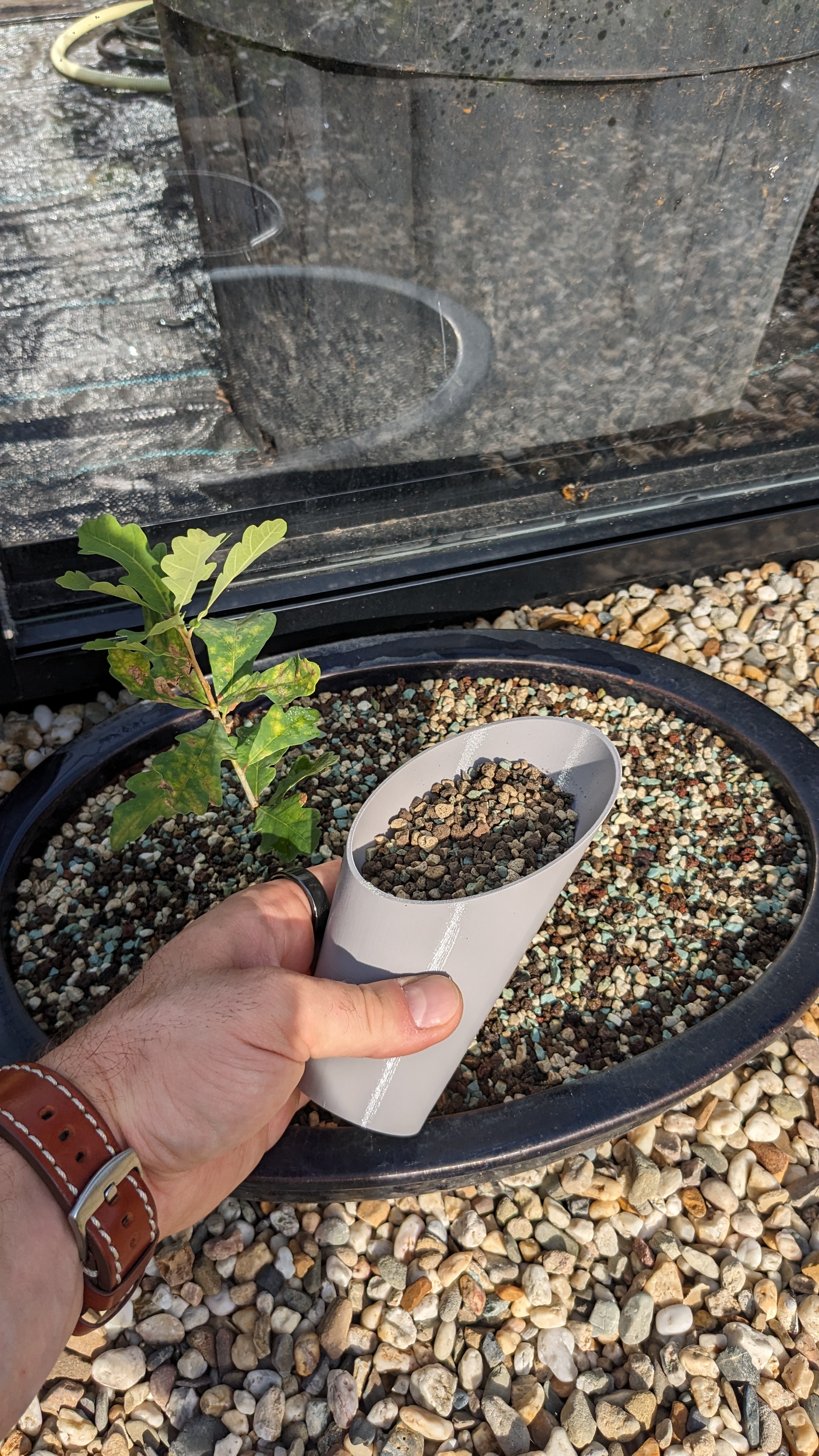 Bonsai soil scoop
