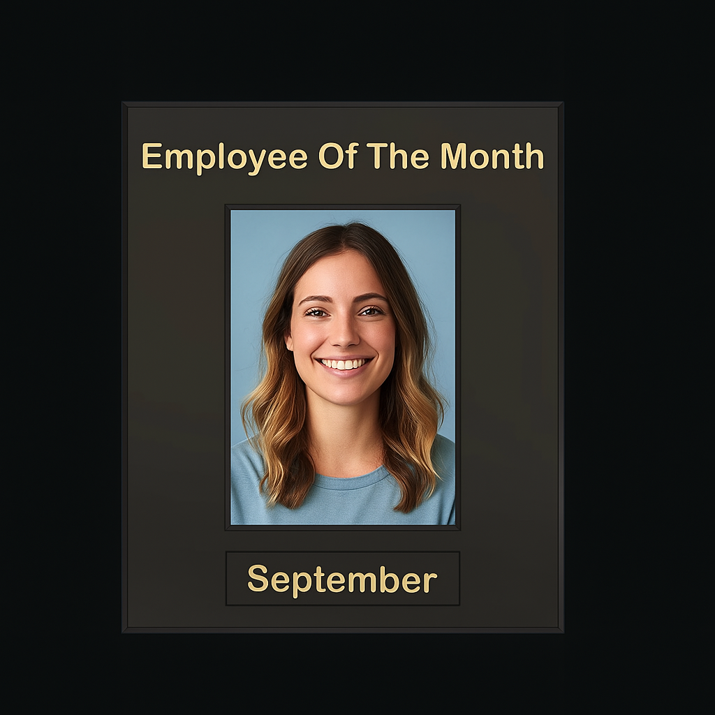 "Employee Of The Month" magnetic A5 picture frame