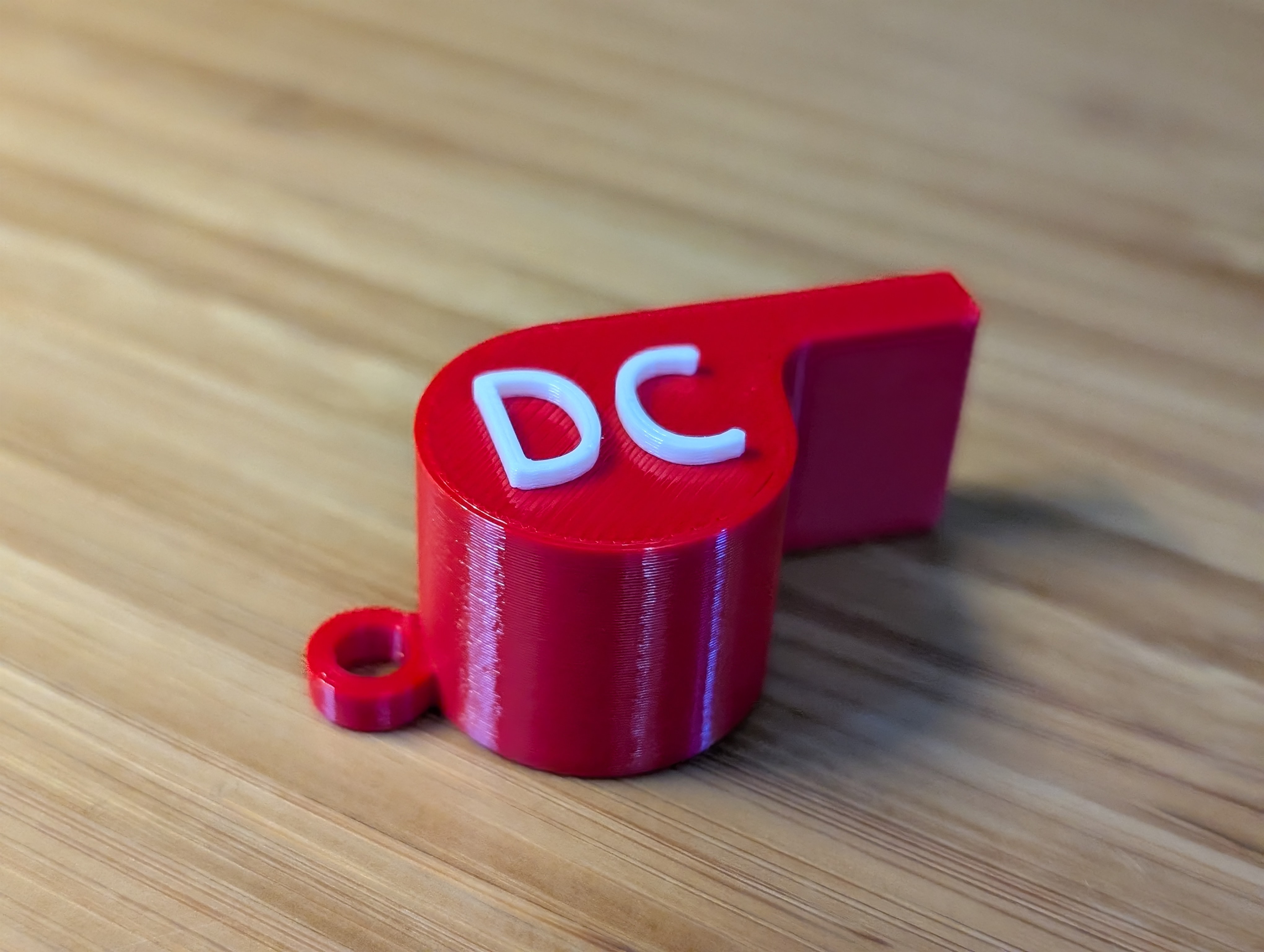 Whistle with (Washington) DC letters