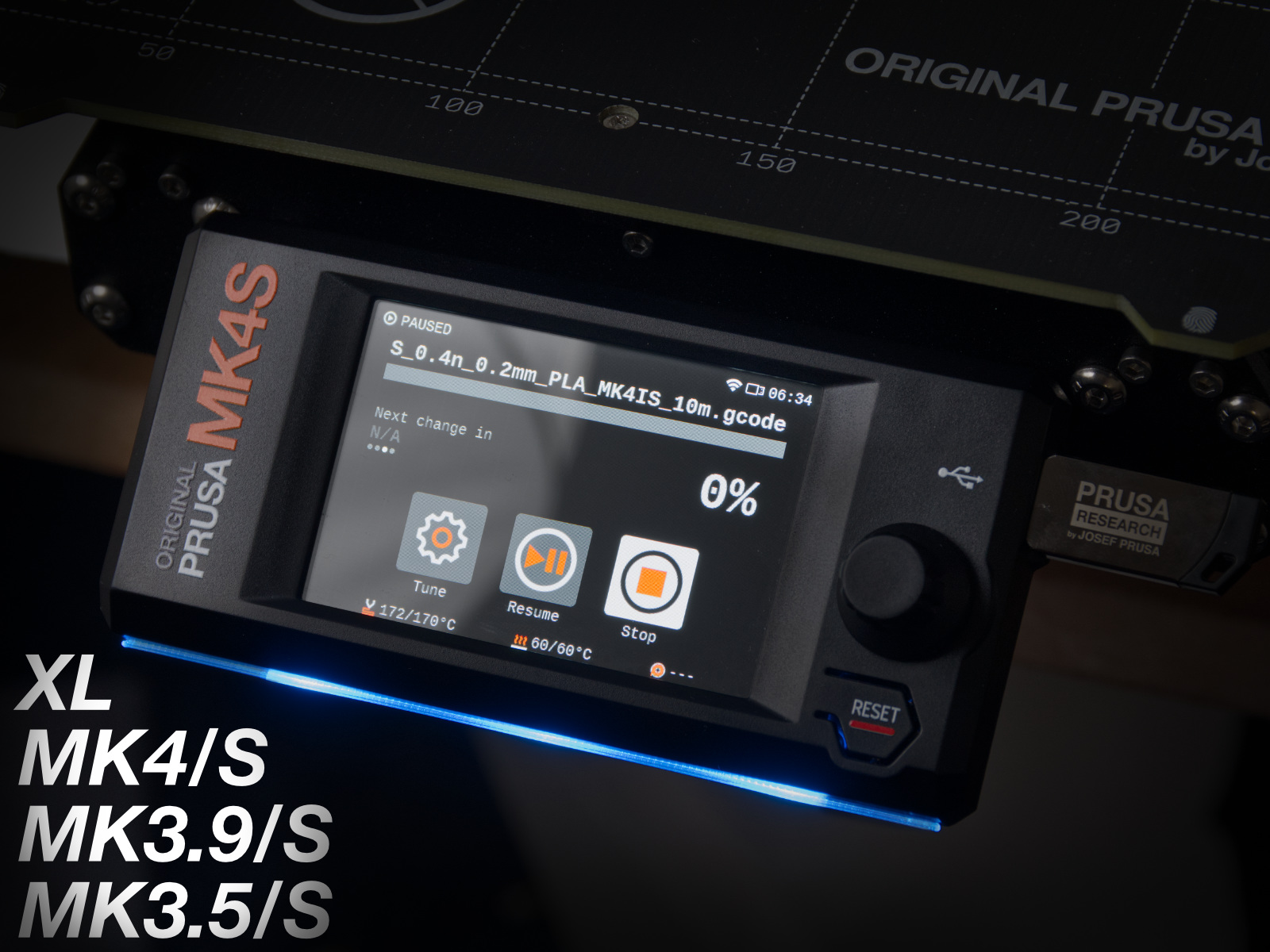 RGB status bar diffuser for MK4/S, MK3.9/S, mk3.5/S & XL