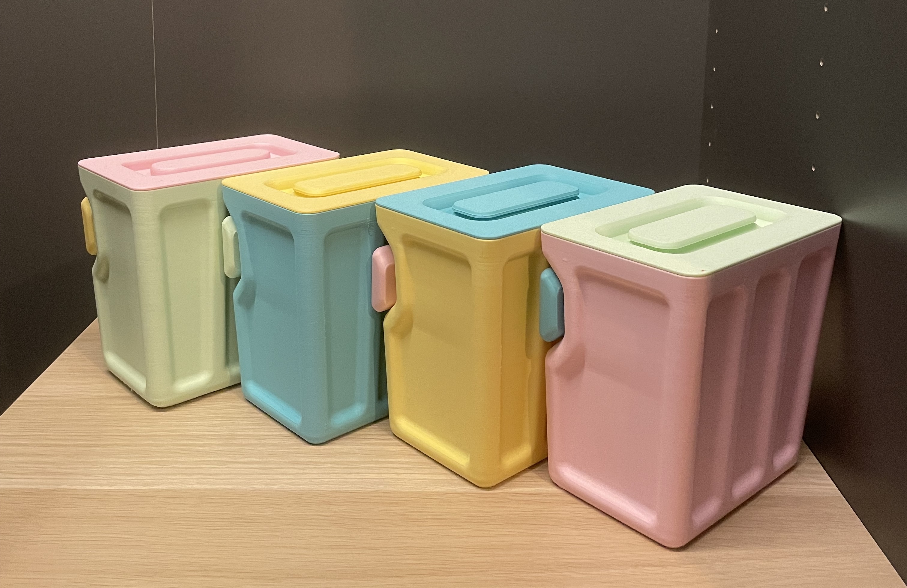 Cute Storage Bins by Makefy Download free STL model