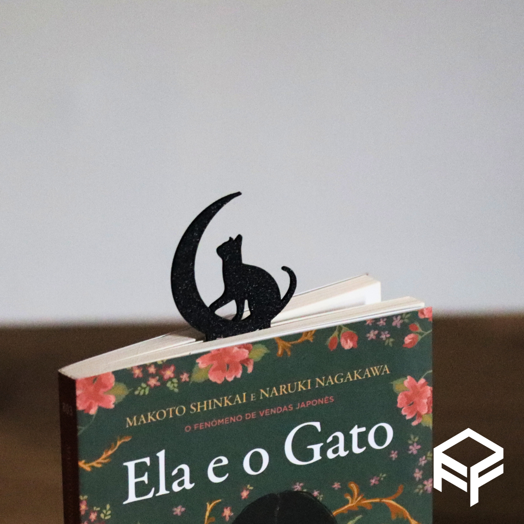 Cat on the Moon Bookmark