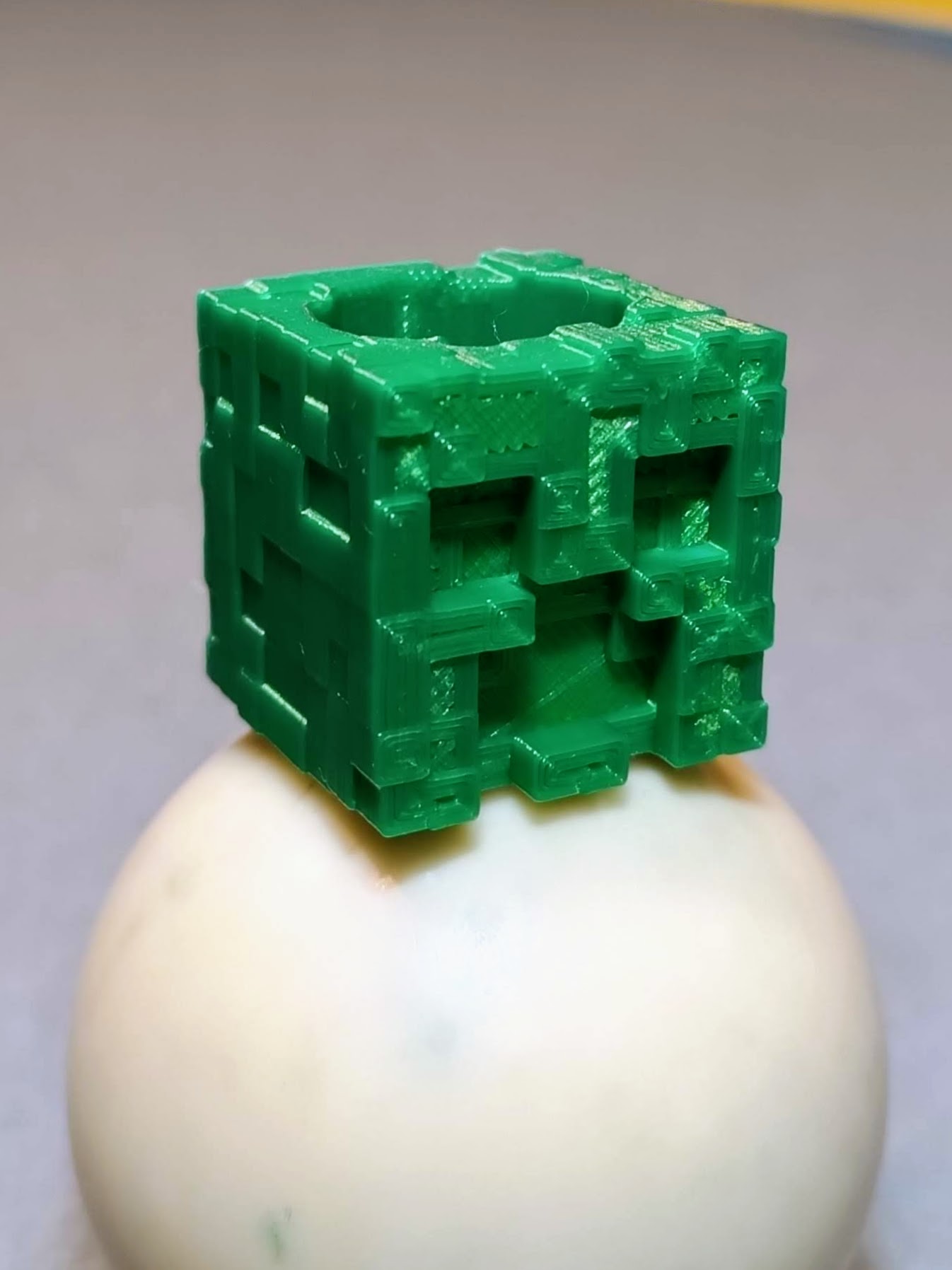 Minecraft Creeper scout woggle - Canuto o pasa pañuelo para Scouts y lobatos