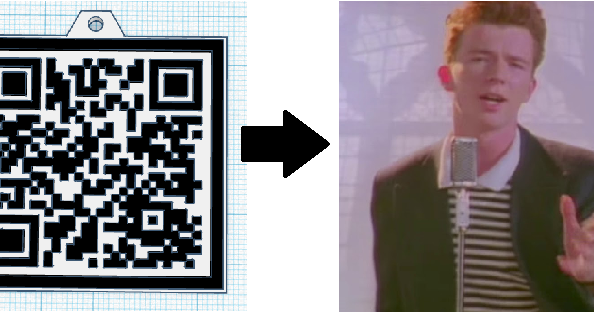 rickroll qr code by Matyáš Flek