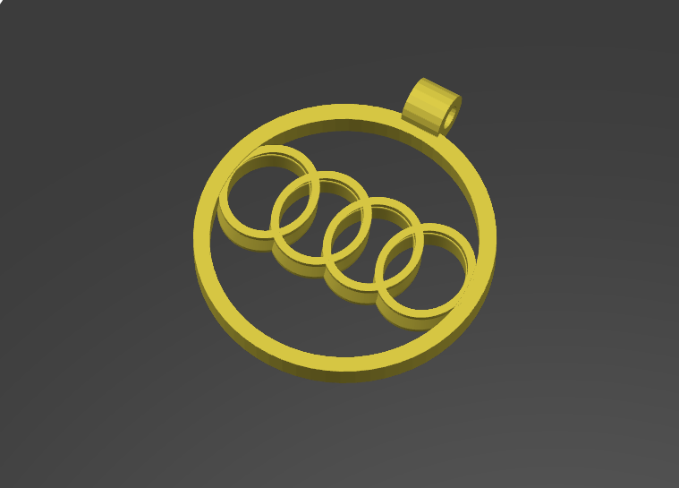 Keychain with logo AUDI