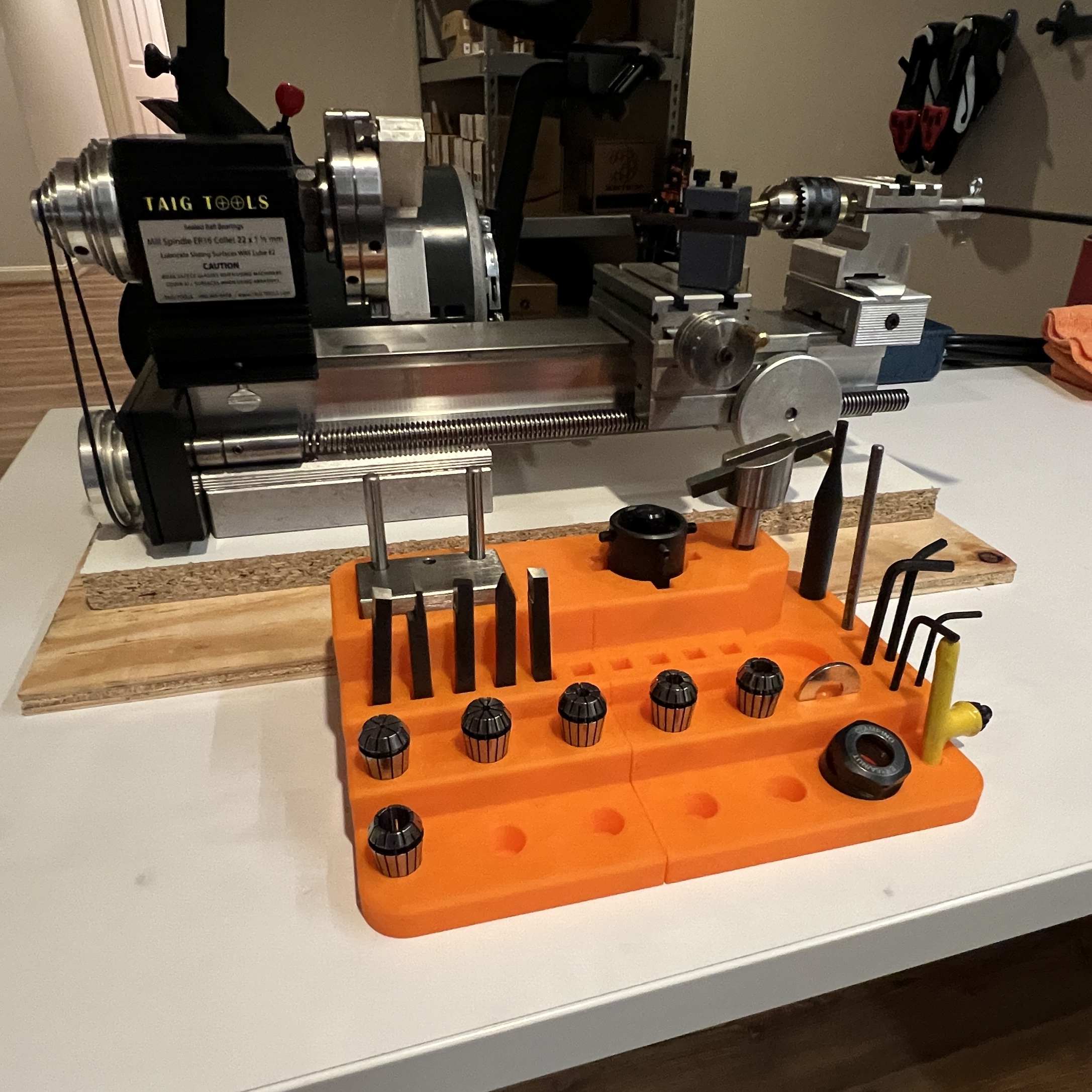 Mini Lathe Accessory and Bit Tray by whatthefilament | Download free ...