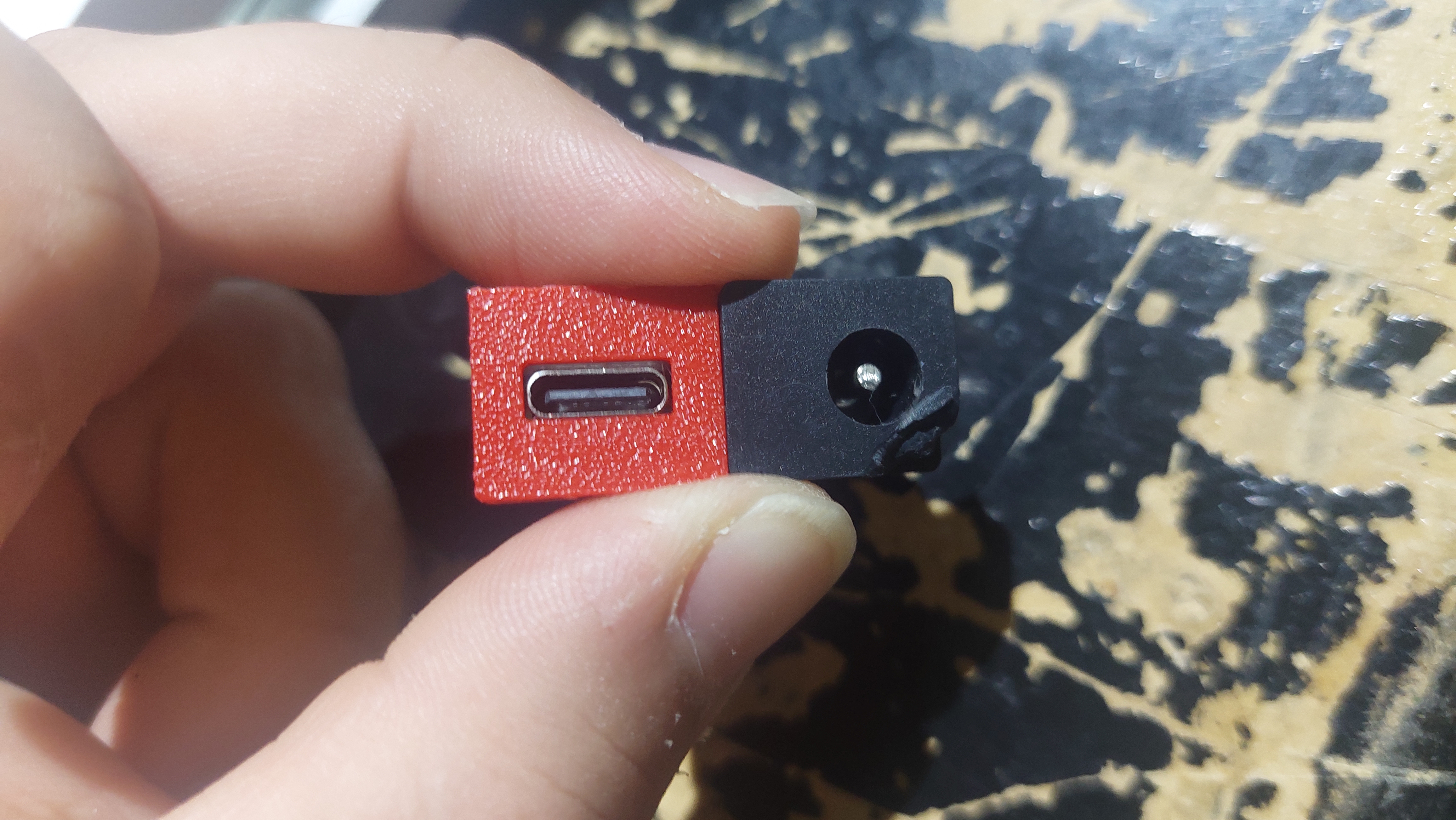 USB PD Board to Panel Mounted DC Jack adapter — miniatura 2