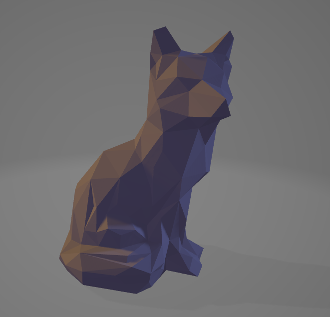 Low poly fox by maker_F | Download free STL model | Printables.com