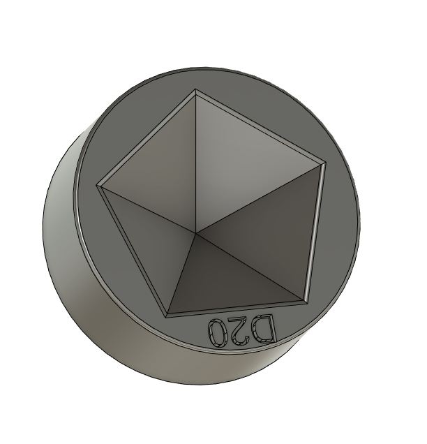 D20 base stand Stained Glass assmbly mold
