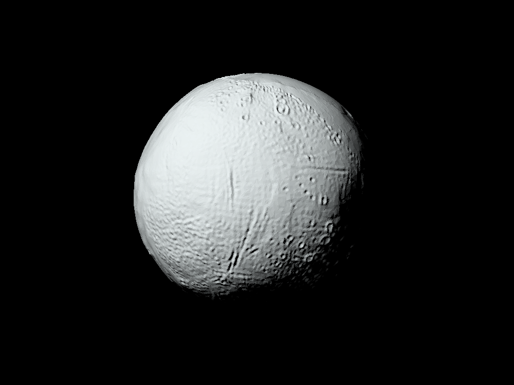 Enceladus with known topography scaled one in ten million by tato_713 ...