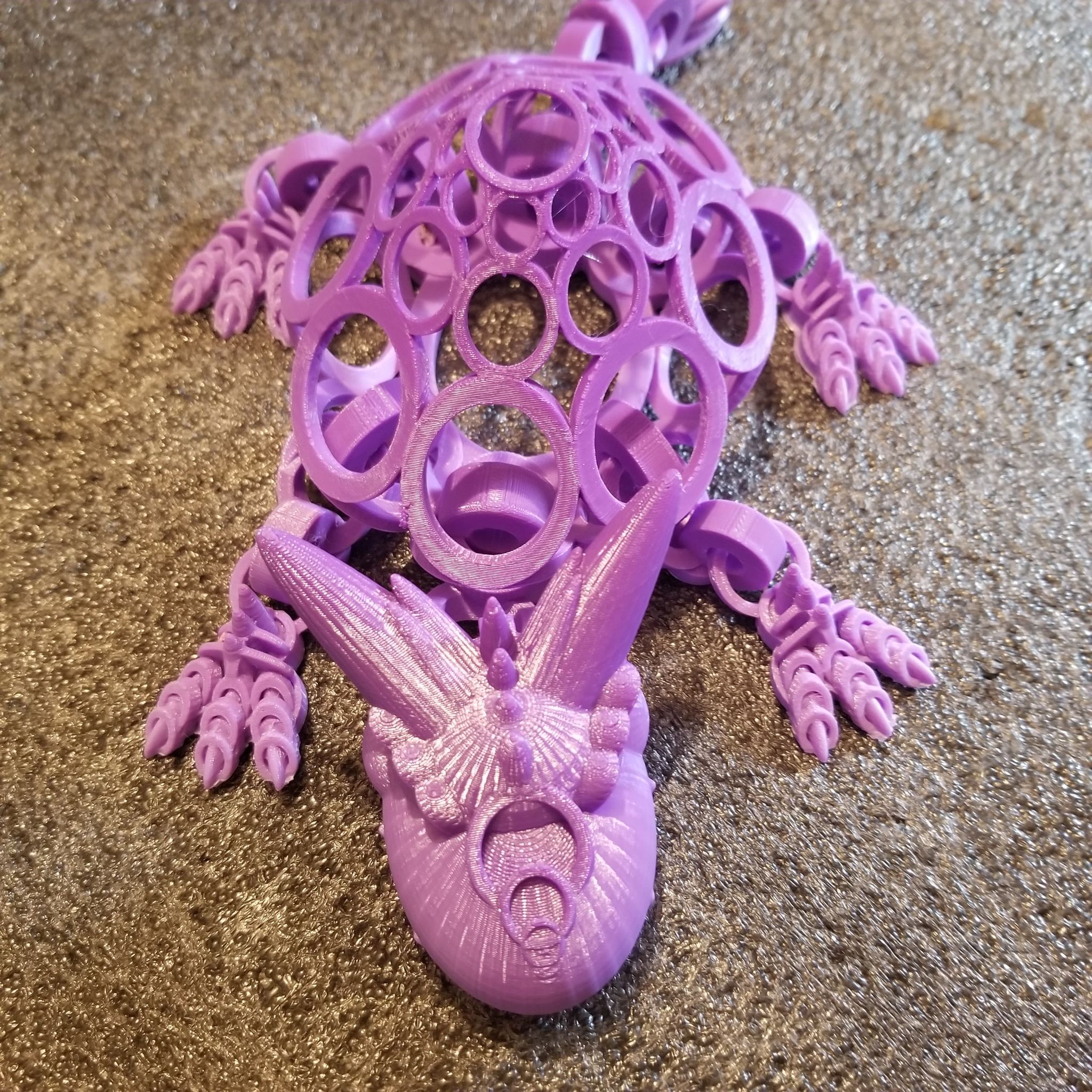 Shakaowrld3d Articulated HORNED DRAGON TURTLE