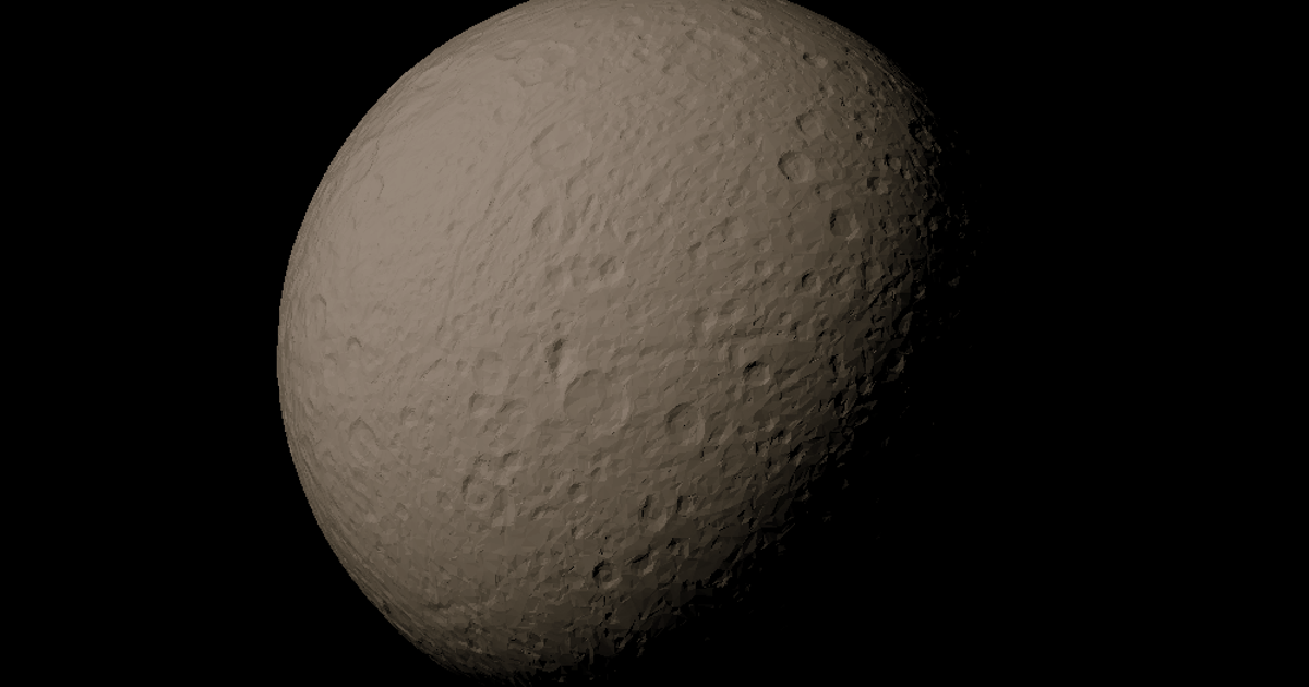 Dione scaled one in ten million by tato_713 | Download free STL model ...