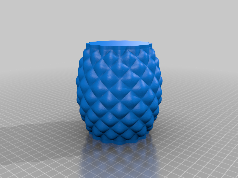 Miniatura 9 do modelo 3D Pineapple planter