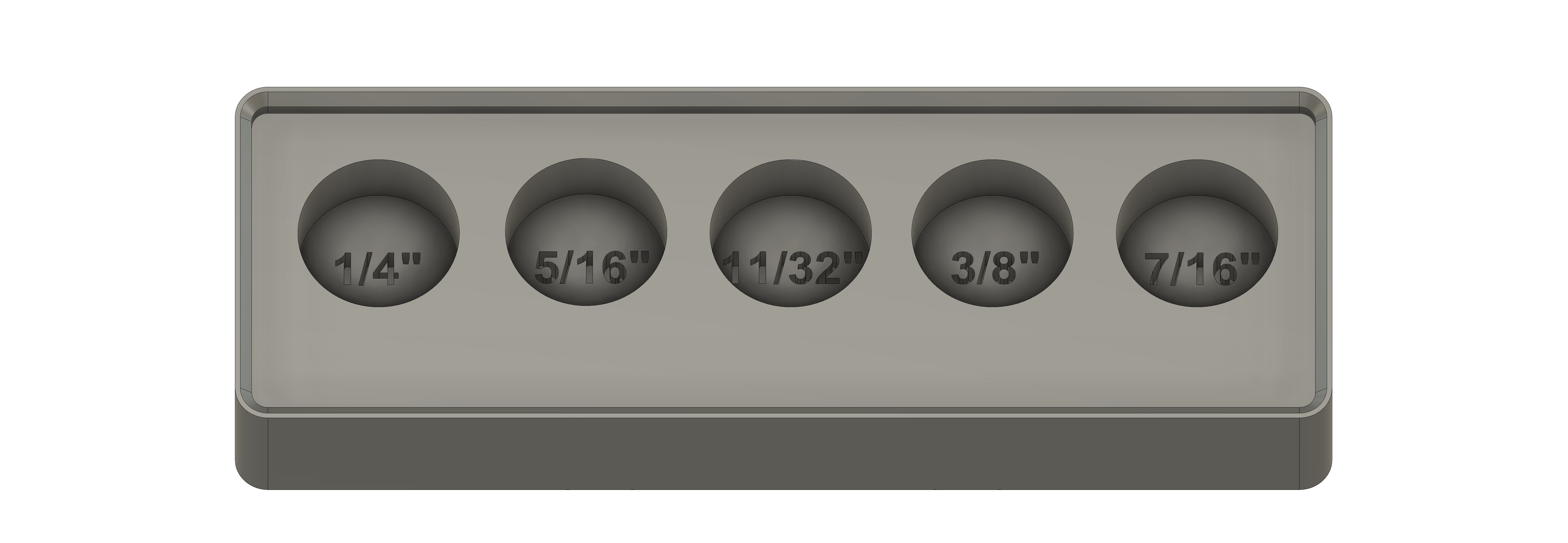 Gridfinity Wera SAE Socket Set Holder by pctony Download free STL