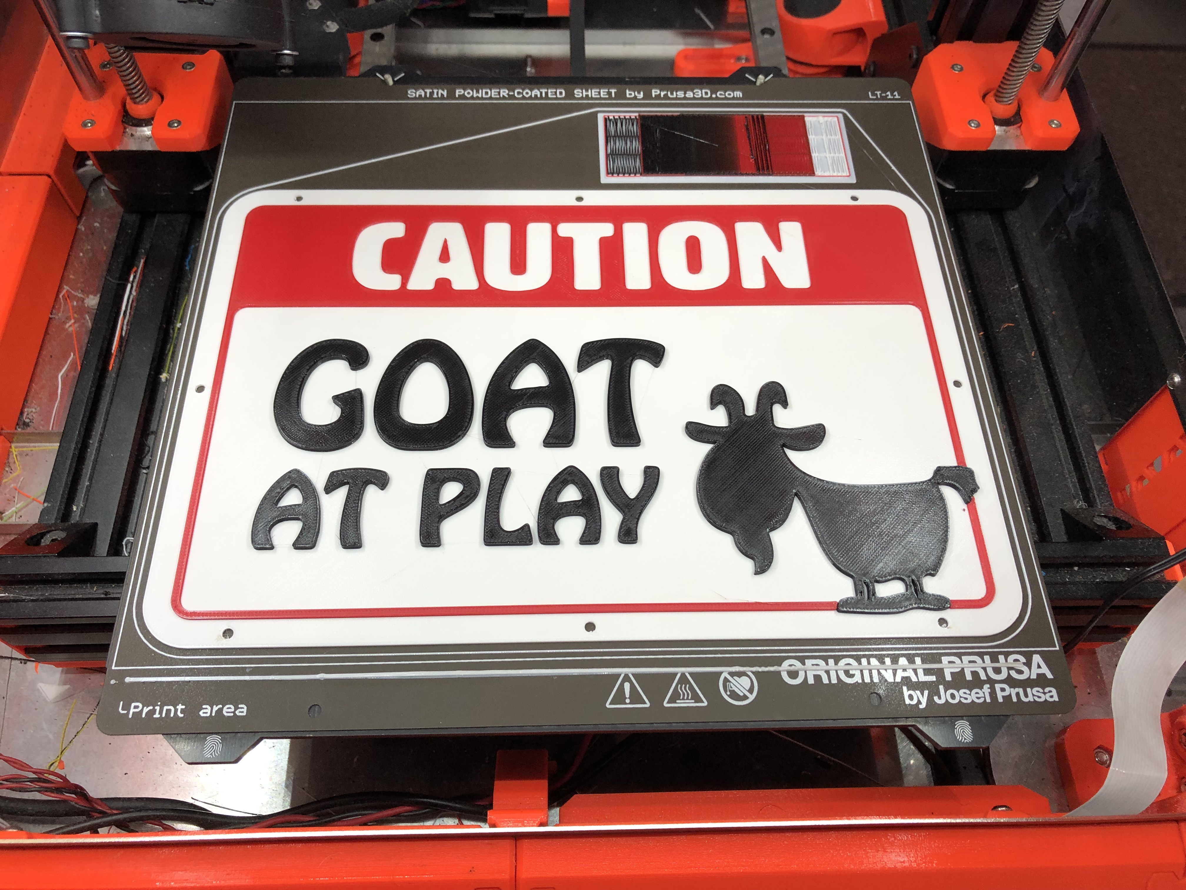Sign for goat pens
