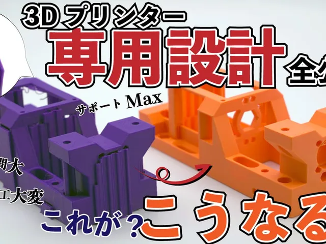 Shape test sample for 3D printer "Motor Holder"
