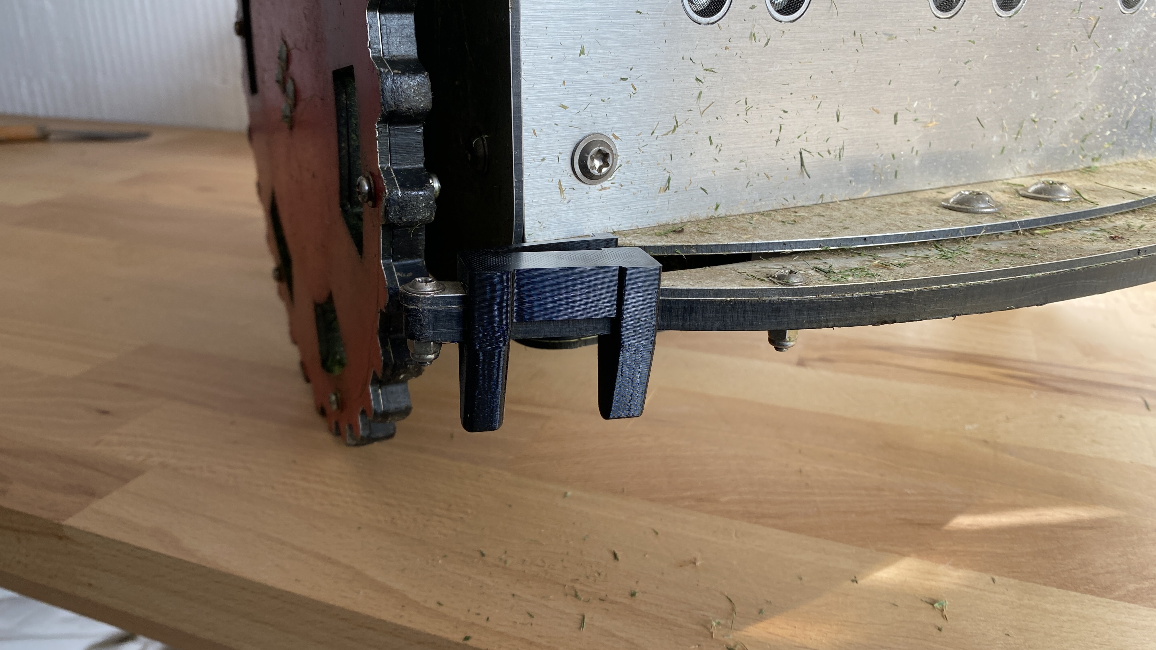 Ardumower robotic lawnmower additional bumper spring