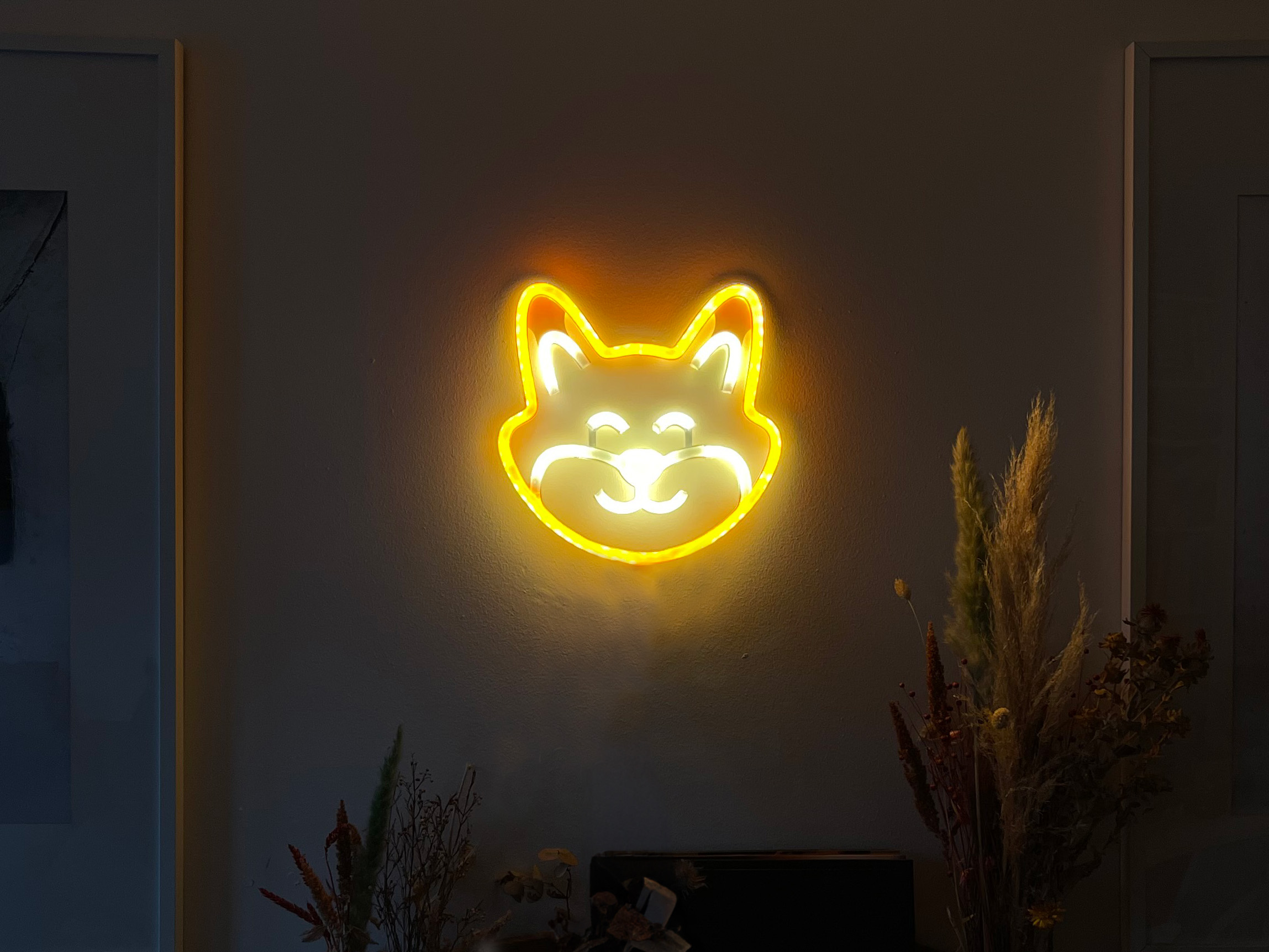 DIY Neon LED sign Shiba Inu (full tutorial in description) by