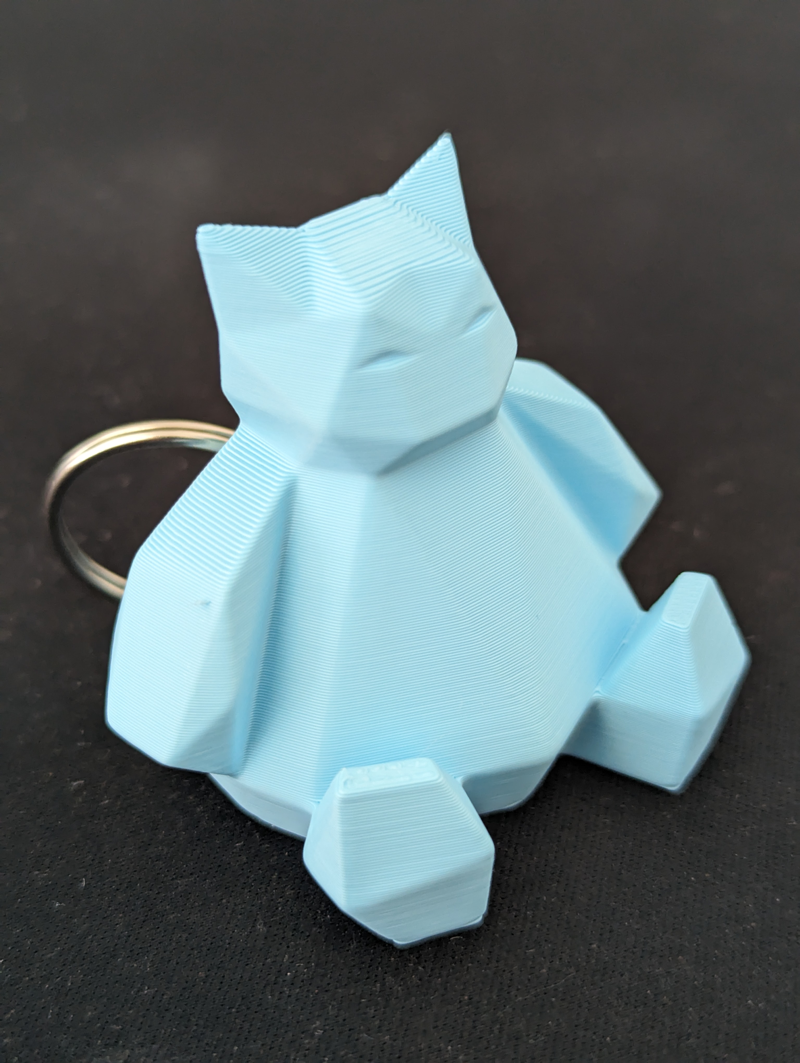 Low-poly Snorlax remix keychain 2