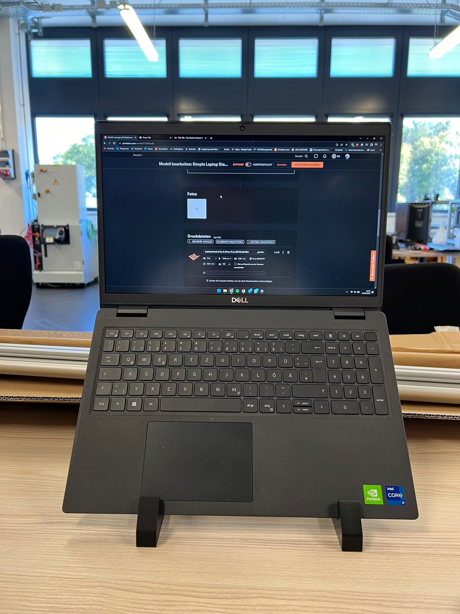 Simple Laptop Stand for Dell and other models by Maselovic | Download ...