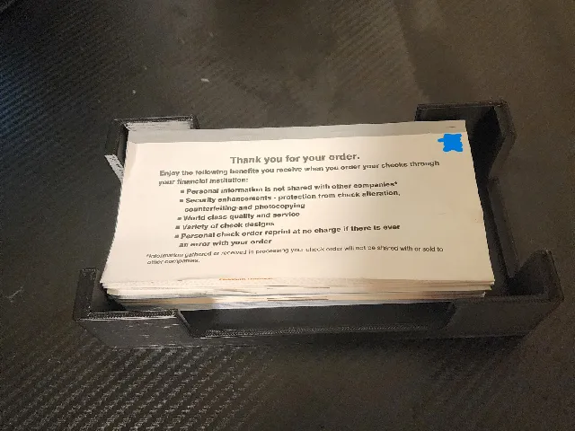 Checkbook Holder