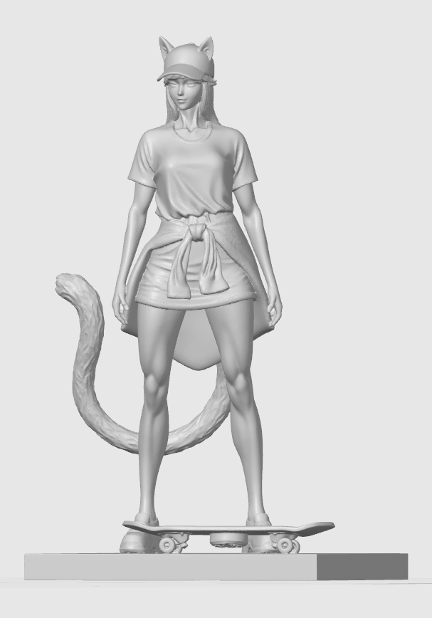 Sport cat-girl figurine 2