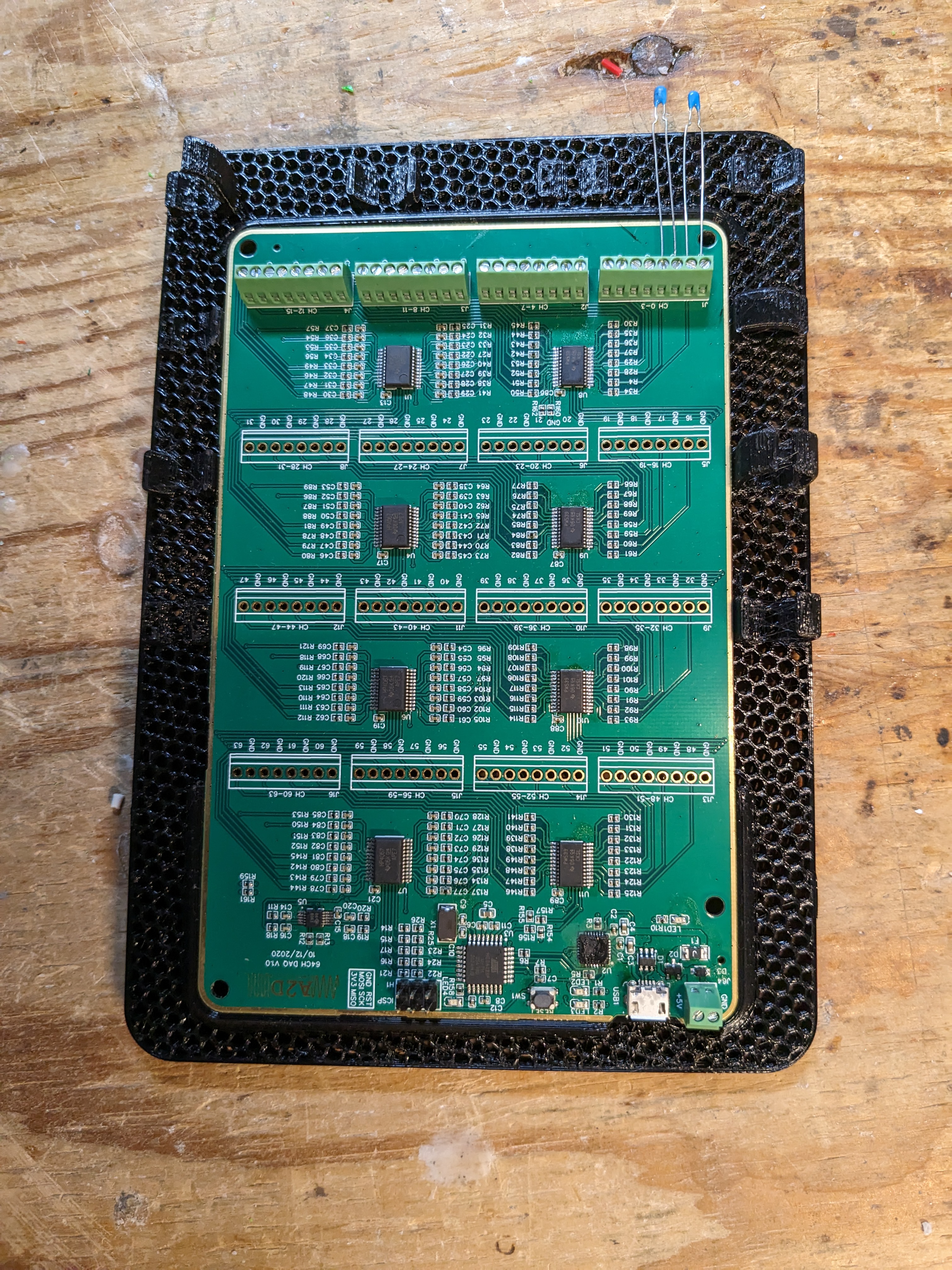Board Mount for A2D Electronics 64CH DAQ V1.0