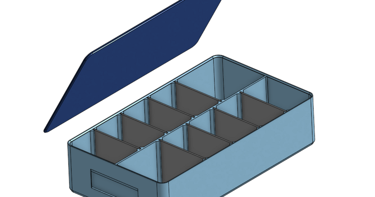 Customizable Organizer Box by KOBALT3D Download free STL model