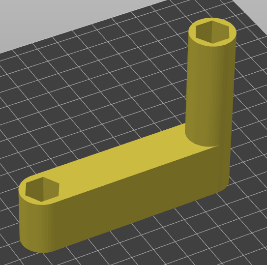 FRC 0.5" Hex Shaft Hand Crank by tkchan007 Download free STL model