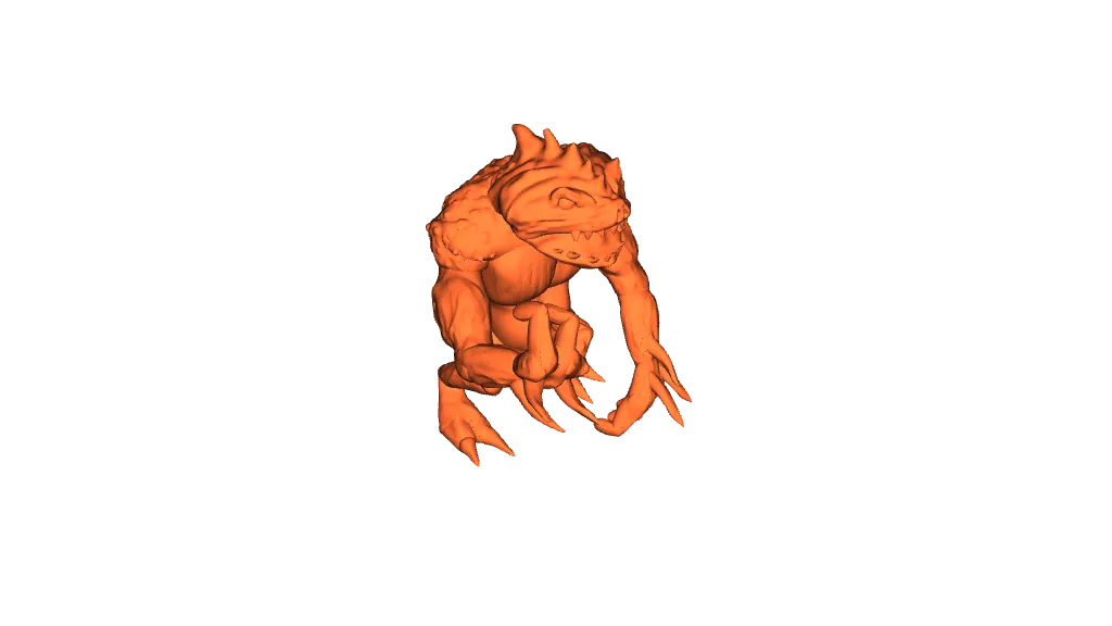 Blue Slaad By Xeonot Download Free STL Model Printables Com Blue Slaad Preview.webp