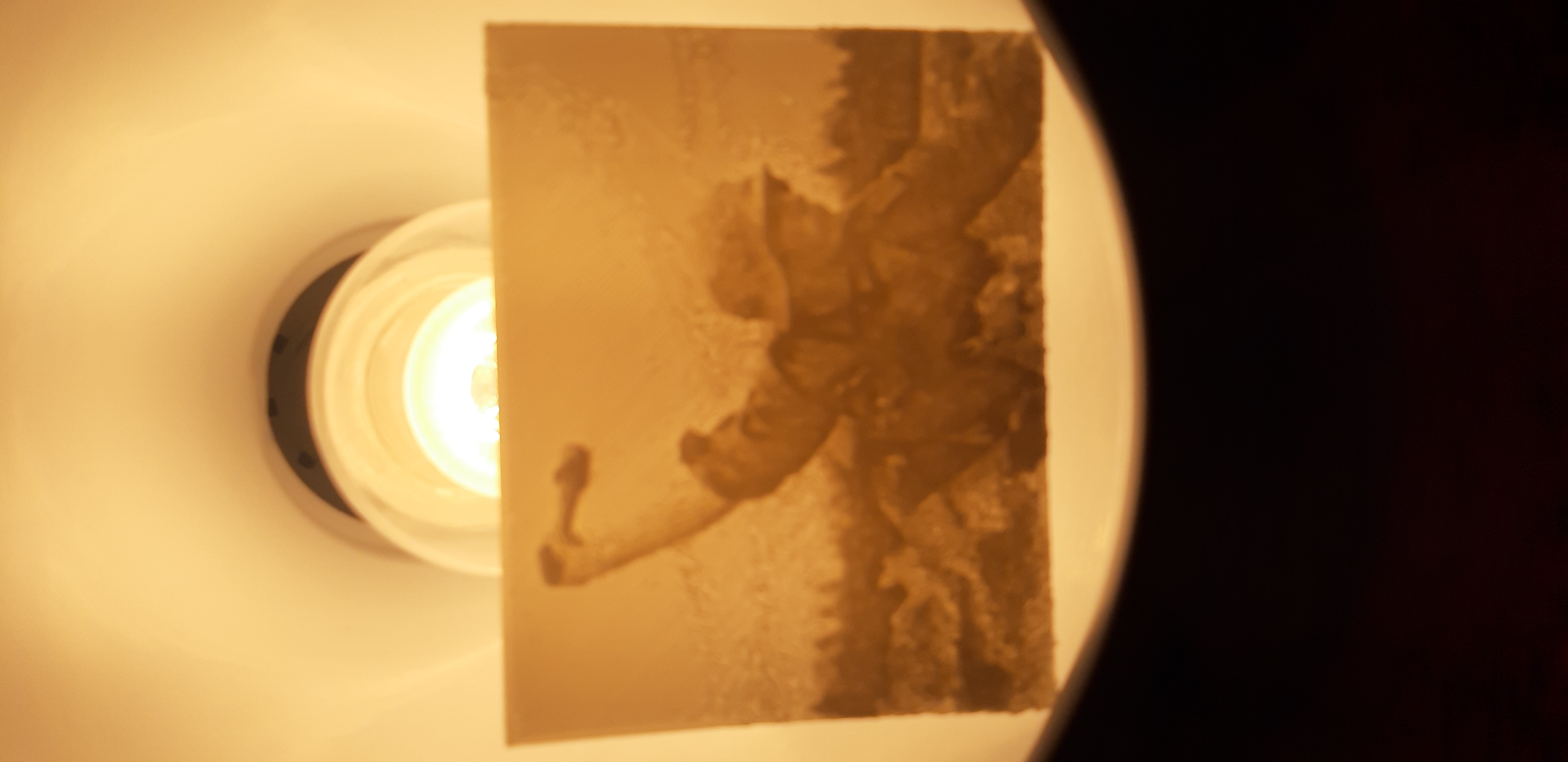 German soldier throwing a stielhandgranat- Lithophane